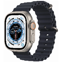 Apple Watch Ultra, 49 мм, корпус из титана, ремешок Ocean цвета «тёмная ночь»