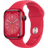 Apple Watch Series 8 45 мм (PRODUCT)RED Aluminium Case with (PRODUCT)RED Sport Band, размер S/M