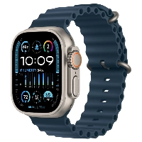 Apple Watch Ultra 2, 49 мм, корпус из титана, ремешок Ocean синего цвета