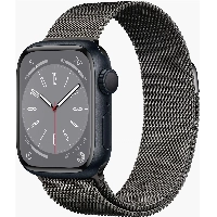 Apple Watch Series 8 41 мм Midnight Aluminum Case with Graphite Milanese Loop, размер R