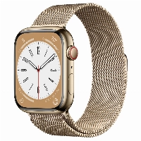 Apple Watch Series 8 41 мм Gold Stainless Steel with Gold Milanese Loop, размер R