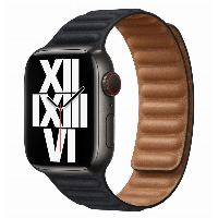 Apple Watch Series 8 41 мм Midnight Stainless Steel Case with Umber Leather