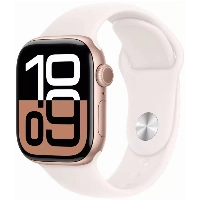 Умные часы Apple Watch Series 10 46 мм, S/M 130-200 мм, Aluminium Case GPS, Rose Gold