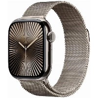 Умные часы Apple Watch Series 10 42 мм, Titanium Case Cellular, Milanese Loop, Natural