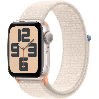 Умные часы Apple Watch Series SE Gen 2 44 мм, Starlight Aluminium Case with Starlight Sport Loop, Сияющая звезда