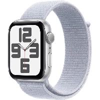 Умные часы Apple Watch Series SE Gen 2 44 мм, Silver Aluminium Case with Blue Cloud Sport Loop, голубой