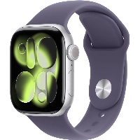Умные часы Apple Watch Series 11, 46 mm, Silver Aluminium Purple Fog Sport Band S/M